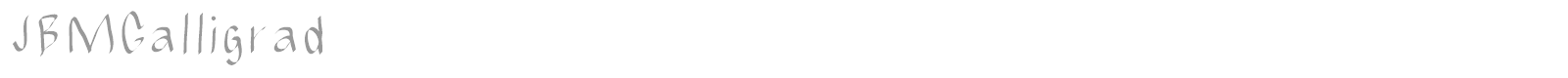 JBM Calligrad font preview